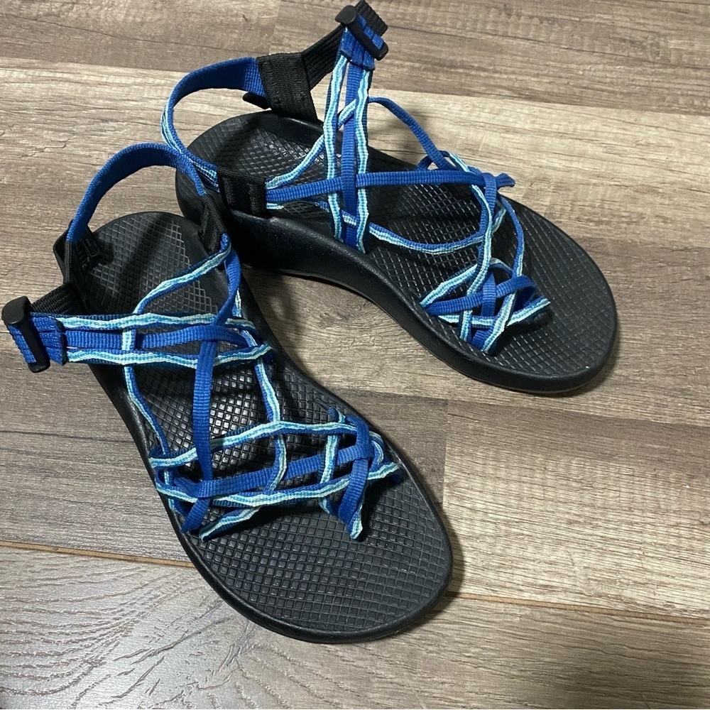 Chaco Women's Blue and Light Blue Strappy Sandals